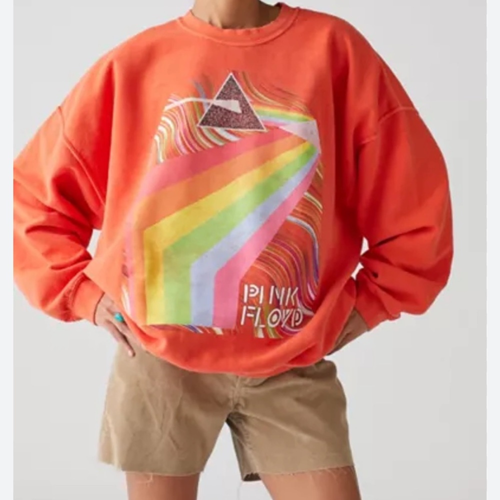 Pink Floyd Orange Logo Pullover